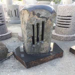Šestihranný kámen lampa kámen Řezby a sochy Přírodní čistá ruční práce Jedinečnost