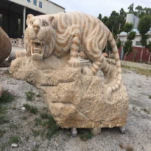 Velkoformátový kamenný tygr Kamenné rytiny a sochy Natural Pure handwork Artwork
